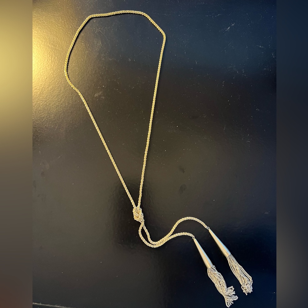 Kendra Scott Gold Adjustable Tassel Phara Necklace